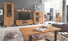 Wandboard >Tom-I< in Wildeiche aus Teilmassiv -...