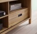 Sideboard >Jecho< in Mauvella Eiche / Schwarz - 174,8x91,5x40,2cm (BxHxT)