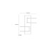 Wandregal >Jecho< in Mauvella Eiche / Schwarz - 102,6x122,5x21,9cm (BxHxT)