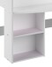 Kinderbett >Pirouette 1< in Weiss mit rose oder grau abgesetzt