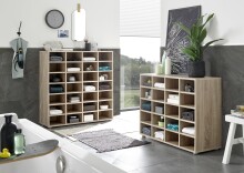 Regal >Boots< in Eiche Sonoma - 92x95x33cm (BxHxT)