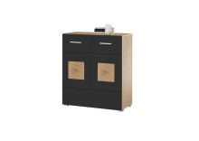 Kommode >Georgia< in Eiche Artisan Nachbildung -...