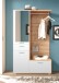 Kompaktgarderobe >Entra< in Eiche Artisan Nachbildung - 117x198x38 (BxHxT)