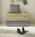 Schuhbank >Melisande< in Artisan Eiche Nachbildung  - 85x45x38cm (BxHxT)