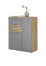 Schuhschrank >Melisande< in Grau matt - 85x103x38cm (BxHxT)