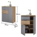 Schuhschrank >Melisande< in Grau matt - 85x103x38cm (BxHxT)