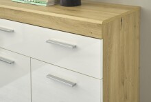 Sideboard >Nobe< in Eiche Artisan - 165x91x38cm (BxHxT)