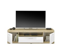 TV-Board >Nobe< in Eiche Artisan - 165x49x43cm (BxHxT)