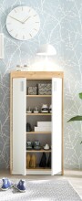 Schuhschrank >Pincas< in Artisan Eiche - 64x126x38cm (BxHxT)