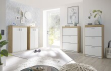 Schuhkipper >Pincas< in Artisan Eiche - 84x126x38cm (BxHxT)