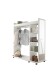 Kompaktgarderobe >Vinnie< in Weiß matt - 138x150x56cm (BxHxT)
