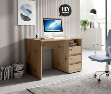 Schreibtisch >Flinn< in Eiche Artisan - 110x75x65cm...