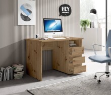 Schreibtisch >Flinn< in Eiche Artisan - 110x75x65cm (BxHxT)