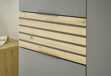 Garderoben-Set >Melisande< in Grau-Eiche Artisan Nachbildung
