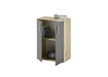 Kommode >BC 1040< in Grau matt - 60x84x35 (BxHxT)
