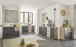 Kommode >BC 1040< in Grau matt - 60x84x35 (BxHxT)