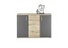 Kommode >BC 1040< in Grau matt - 120x84x35 (BxHxT)