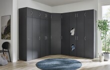 Mehrzweckschrank >MULTIRAUMKONZEP< in Graphit - 80x40x40cm (BxHxT)