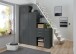 Mehrzweckschrank >MULTIRAUMKONZEP< in Graphit - 80x40x40cm (BxHxT)