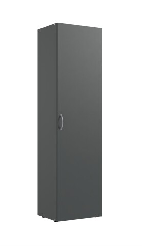 Mehrzweckschrank >MULTIRAUMKONZEP< in Graphit - 45x185x40cm (BxHxT)