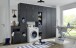 Mehrzweckschrank >MULTIRAUMKONZEP< in Graphit - 45x185x40cm (BxHxT)