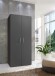 Mehrzweckschrank >MULTIRAUMKONZEP< in Graphit - 80x185x40cm (BxHxT)