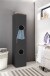 Mehrzweckschrank >MULTIRAUMKONZEPT< in Graphit - 40x185x40cm (BxHxT)