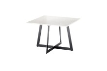 Couchtisch >MIRAMAR< in weiß aus Marmor weiß - 65x65x44cm (LxBxH)