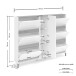 Schuhschrank >EASY< in weiß, Holzwerkstoff - 169x135x25,2cm (BxHxT)