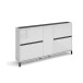Schuhschrank >EASY< in weiß, Holzwerkstoff - 169x93x25,2cm (BxHxT)