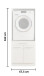 Waschmaschinenumbauschrank >LAUNDREEZY< in weiß - 67,5x162x67,5 (BxHxT)