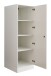 Stauraumschrank >LAUNDREEZY< in weiß, Holzwerkstoff - 50x162x67,5cm (BxHxT)