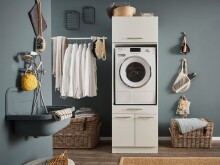 Mehrzweckschrank-Set >LAUNDREEZY< in weiß,...