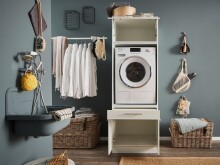 Mehrzweckschrank-Set >LAUNDREEZY< in weiß,...