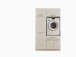 Waschmaschinenumbauschrank >LAUNDREEZY< in weiß - 117,5x200x67,5 (BxHxT)