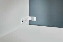 Waschmaschinenumbauschrank >LAUNDREEZY< in weiß - 167,5x162x67,5 (BxHxT)
