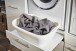 Waschmaschinenumbauschrank >LAUNDREEZY< in weiß - 167,5x162x67,5 (BxHxT)