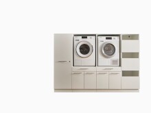 Waschmaschinenumbauschrank >LAUNDREEZY< in weiß - 235x162x67,5 (BxHxT)