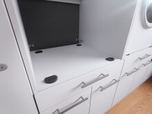 Waschmaschinenumbauschrank >LAUNDREEZY< in weiß - 235x162x67,5 (BxHxT)