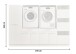 Waschmaschinenumbauschrank >LAUNDREEZY< in weiß - 235x162x67,5 (BxHxT)