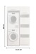 Waschmaschinenumbauschrank >LAUNDREEZY< in weiß - 117,5x200x67,5 (BxHxT)