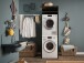 Waschmaschinenumbauschrank >LAUNDREEZY< in anthrazit - 67,5x200x67,5 (BxHxT)