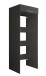 Waschmaschinenumbauschrank >LAUNDREEZY< in anthrazit - 67,5x200x67,5 (BxHxT)