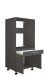 Waschmaschinenumbauschrank >LAUNDREEZY< in anthrazit - 67,5x162x67,5 (BxHxT)