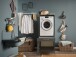 Waschmaschinenumbauschrank >LAUNDREEZY< in anthrazit - 67,5x162x67,5 (BxHxT)