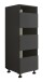 Wäscheschrank >LAUNDREEZY< in anthrazit, Holzwerkstoff - 50x162x67,5cm (BxHxT)