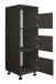 Wäscheschrank >LAUNDREEZY< in anthrazit, Holzwerkstoff - 50x162x67,5cm (BxHxT)
