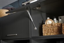 Waschmaschinenumbauschrank >LAUNDREEZY< in anthrazit - 67,5x200x67,5 (BxHxT)