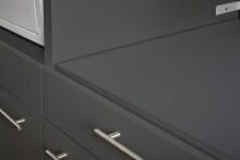 Waschmaschinenumbauschrank >LAUNDREEZY< in anthrazit - 67,5x200x67,5 (BxHxT)