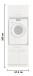 Waschmaschinenumbauschrank >LAUNDREEZY< in anthrazit - 67,5x200x67,5 (BxHxT)